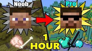 ONE MORE HOUR of how to transform from NOOB to PRO in MINECRAFT | Animation