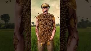Bee stung the police then saved the cow #shortvideo @FAHIMKHANARMAN577