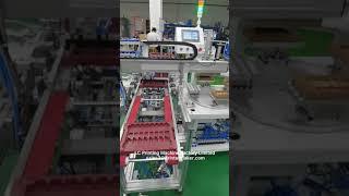 Automatic pad printing machine with manipulator unloading and dryer