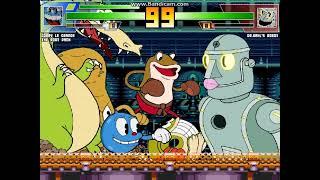 MUGEN battle #4453: Cuphead Bosses vs Dr.Kahl's Robot