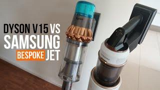 Samsung BESPOKE Jet vs Dyson V15 Detect ► Vergleich der 2 besten Akkustaubsauger 2022!