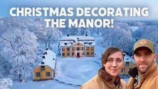 Scandinavian Manor Christmas: Decorating for a Winter Wonderland!