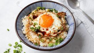 Quick & Simple Korean Egg Rice aka Gyeran Bap