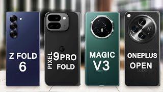 Pixel 9 Pro Fold Vs Samsung Z Fold 6 Vs Honor Magic V3 Vs OnePlus Open Specs Review