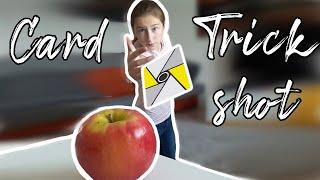 Card Trick Shots/ Bottle Shots #3 // Valeria Magic