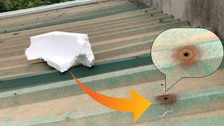 How to permanently waterproof your roof with just Foam! SUPER DURABLE, SUPER CHEAP