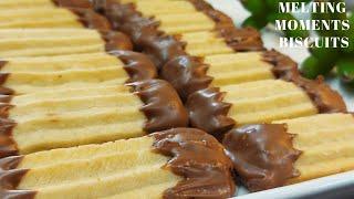 Melting Moments Recipe | Homemade Viennese Biscuit Recipe | Bakery Style Butter Biscuits