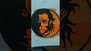 Hanuman/ Bajrangbali drawing for Ramnavami । Artist Soumyadeep Banerjee। #shorts