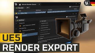 Render Video Export mit Movie Render Queue in Unreal Engine 5 | Unreal Engine Tutorial Deutsch #UE5