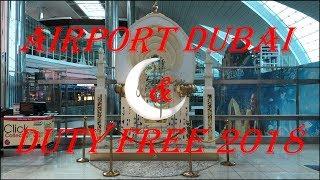 Dubai Airport Terminal 3 departure and Duty Free June 2018
