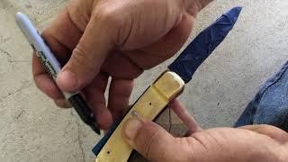 How to rescale a Buck Knife 110