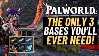 PALWORLD The ONLY 3 Basses you WILL ever NEED ~3 BEST BASE LOCATIONS FOR ALL MATERIALS!~