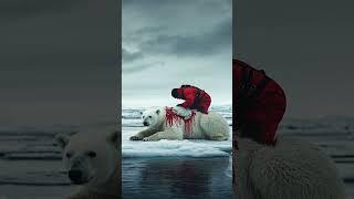 The savior saves and heal the polar bear !
