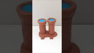 how to make beautiful miniature clay house #48 #clay #trendingshorts