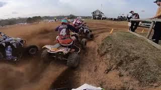 Rokiskis motocross  Quad open, #741 Karl Robin Rillo at Moto-Roki, Rokiskis MX track - Race 1