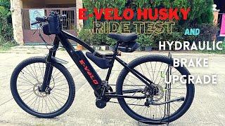 E-Velo Husky Electric Mt. Bike Ride Test and Brake Upgrade