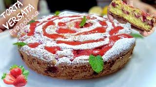 Fragolina poured cake  rich in strawberries 