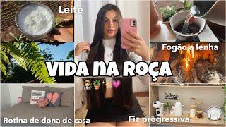 ROTINA NA ROÇA QUE AMO | rotina de dona de casa, fiz progressiva, plantei plantas…