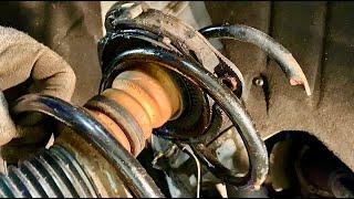 Broken Front Coil Spring Audi Quattro !!