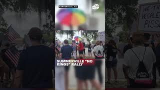 Protestors gather in Summerville for "No Kings" rally