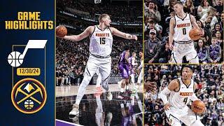 Denver Nuggets vs. Utah Jazz Full Game Highlights  | 12/30/24