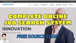 Complete Online Job Search System using PHP MySQL | Free Source Code Download