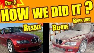 RESCUING and RESTORING this BMW Z3: removing scratches, dents and stone chips before ceramic coating