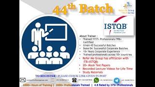 ISTQB Foundation 44th batch Demo