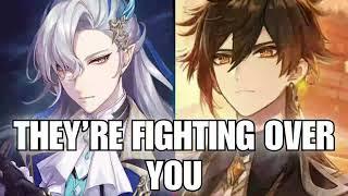 They're fighting over you - Neuvillette x Listener x Zhongli | Genshin Impact ASMR