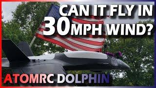 ATOMRC DOLPHIN - FLYING IN 30+MPH WIND!