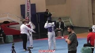 57kg Quarterfinal - Gulsum Gultekin vs Sezen Sevik (2017 Turkish Senyor TKD Championships)