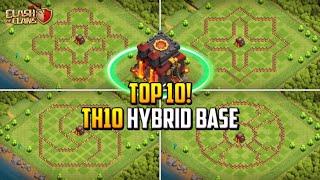 TO 10! Best Town Hall 10 (TH10) Hybrid Base Layout + Copy Link 2023 | Clash of Clans