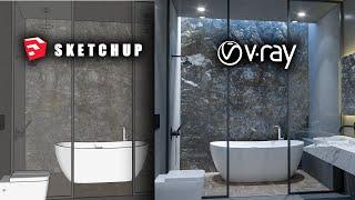 Sketchup Modelleme - Vray Render | Baştan Sona Modelleme ve Render Aşamaları