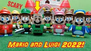 LEGO Super Mario and LEGO Luigi 2022 All Power Ups und MOC Character!