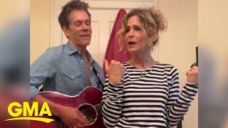 Kyra Sedgwick and Kevin Bacon celebrate their 36th wedding anniversary with a song