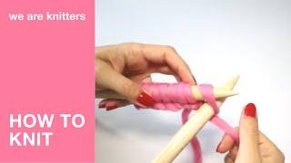 Learn to knit: How to knit / garter stitch | WAK