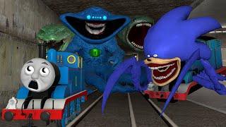 Building a Thomas Train Chased By Sea Ultimate Titan Cursed Thomas  - GMOD