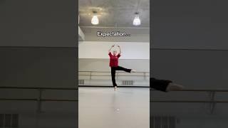 Pirouettes: Expectation vs Reality!️🩰          #shorts #dancer #dance #trend