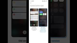 New Vs Old Control Centre Style Setting  #shorts #youtubeshorts