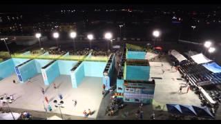 WPH Live TV above the 3WallBall Outdoor Courts @ Stratosphere