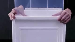 【tidy house】可堆疊透明收納箱 開門式DIY組裝書架 文件收納櫃(付隔板x1)