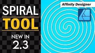 Spiral Tool Tutorial - New Affinity Designer 2.3 Feature!
