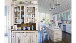 Los gabinetes de cocina shabby chic