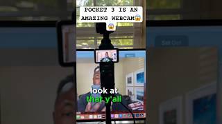 DJI Pocket 3  is an EXCEPTIONAL webcam!! #pocket3 #dji  #webcam