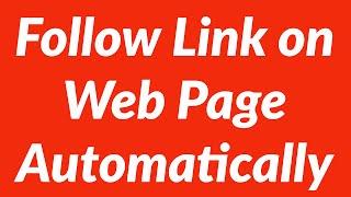 Follow specific link on web page automatically with VBA