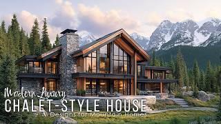 Luxury on the Slope: Modern Chalet-Style House Designs for Mountain Homes