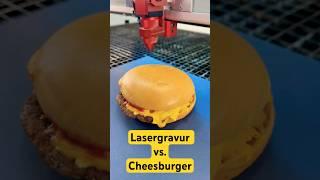 Cheesburger gravieren - Geht das wirklich?  #experiment #cheese