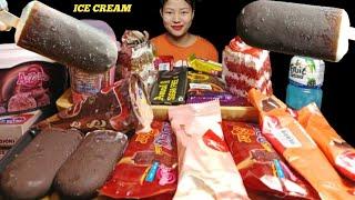 ASMR EATING CHOCOLATE, ICE CREAM, PASTRY, FRUIT GAME JUICE, BINIEATS