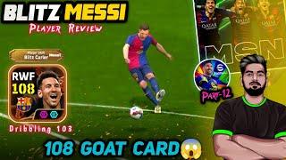 108 Rated Blitz Messi Review EFOOTBALL 25 | Blitz Curl Bug? | Best Messi! |Speed+Blitz+103 Dribbling