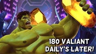 180 Attempts To FINALLY Pick Up a 7* From Valiant Daily Crystals | CW Episode 1 | Marvel Champions